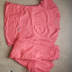 Greys Anatomy Peach Scrub Set